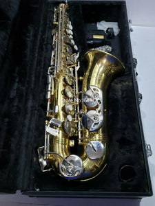 Jupiter JAS-667 New Arrival Alto Eb Tune Saxophone  Brass Lacquer Sliver Keys Musical Instrument  With Case Mouthpiece