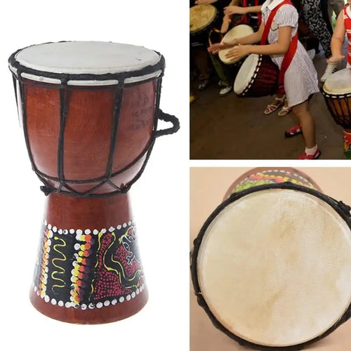 1 Pc 4 pouce Professionnel Africain Djembé Tambour Bongo Bois Bon Son Instrument de musique - Artmusiclitte/Artmusics Relays -  - 