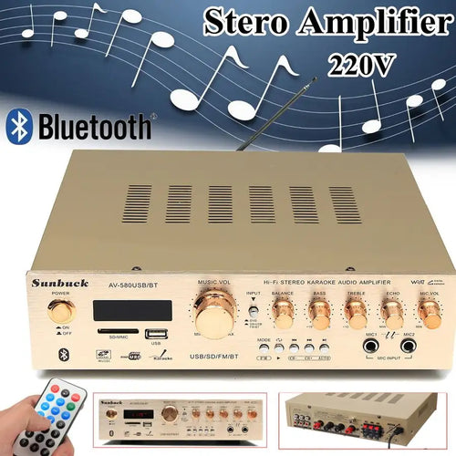 3*400 W 580BT 5CH 220 V cadeaux souvenirs Mode Sonore Audio Musique Booster Carte télécommande Bluetooth Intégré Amplificateur Pour la maison - Artmusiclitte/Artmusics Relays -  - 