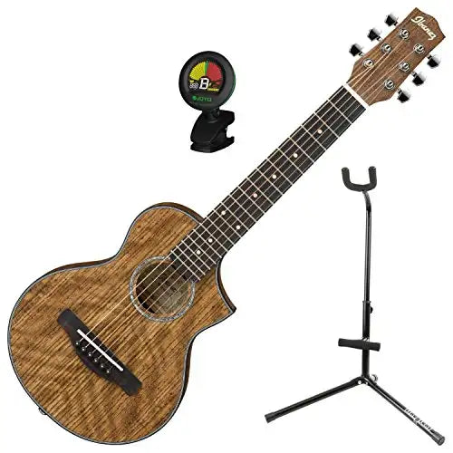 Ibanez EWP14OPN Open Pore Natural Piccolo Guitar w/ Tuner and Stand: Musical Instruments - Artmusiclitte/Artmusics Relays -  - 