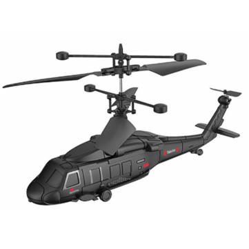 CH038 Hélicoptère militaire 3.5CH avec verrouillage de queue, gyroscope, lumière LED, prêt à voler (RTF)