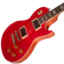 Sawtooth Americana Relic Series LP Electric Guitar with Pro Series LP Body Style Hardcase, Cherry Flame - Artmusiclitte/Artmusics Relays -  - Americana, Body, Cherry, Electric, Flame, Guitar, Hardcase, LP, Pro, Relic, Sawtooth, Series, Style, with