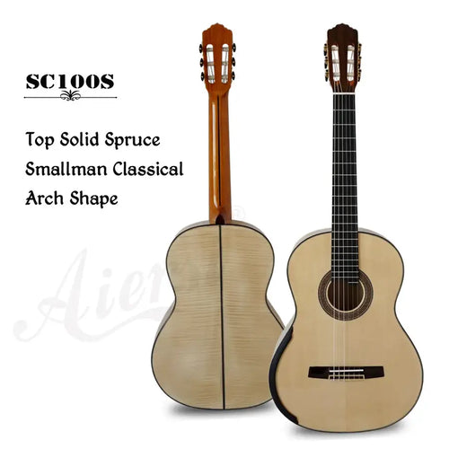 Aiersi Marque Rond Maple Corps Smallman Guitare Classique Modèle SC100S - Artmusiclitte/Artmusics Relays -  - 
