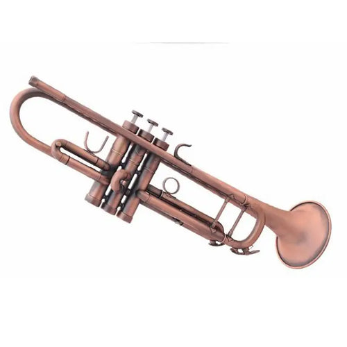 B Plat Professionnel Trompette Antique Copper Simulation Bb Trompete Instruments de Musique En Laiton Trombeta Pour Débutants et Enfants - Artmusiclitte/Artmusics Relays -  - 
