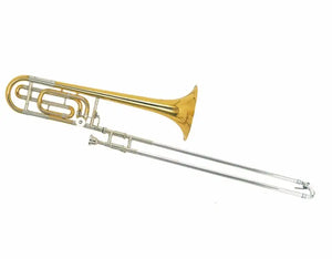 Bb/F Ténor trombones En Laiton corps Cupronickel tuning glisser avec le Cas et porte-parole instruments de Musique professionnel - Artmusiclitte/Artmusics Relays -  - 