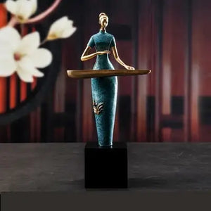 Chinese Style Music Art Character Model Statue Creative Living Room Decoration Wine Cabinet Ornaments Figurine Resin Craft - Artmusiclitte/Artmusics Relays -  - 