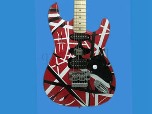 Eddie Van Halen Frankenstrat guitare électrique, rouge rayé Frankie guitare Frankenstein pas de logo fabriqué en chine livraison gratuite cool - Artmusiclitte/Artmusics Relays -  - 