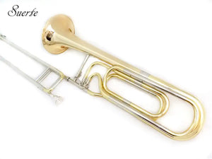 F/Bb Clé Double Trombone à Coulisse En Laiton Trombon Laque Surface avec Foambody Cas Instruments de Musique Professionnel - Artmusiclitte/Artmusics Relays -  - 