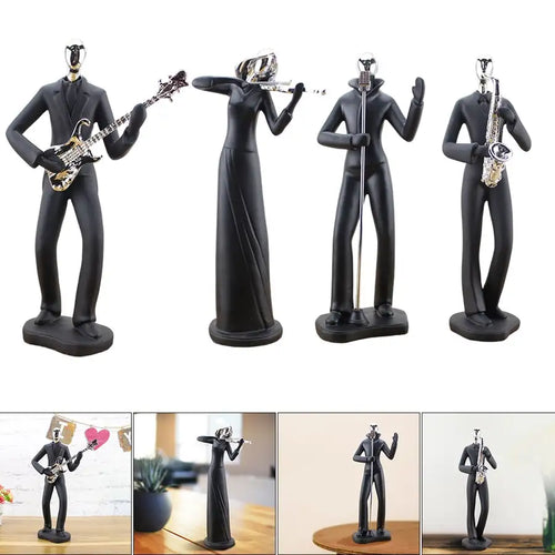 Figurine Statue Musical Gifts Music Decor Musician Sculpture for Home Souvenirs Resin - Artmusiclitte/Artmusics Relays -  - 