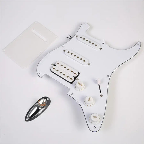 Prewired SSH 9 Hole Loaded  stratocaster guitar Pickup  SSH W/B/W 3ply pickguard kit for Fender American/Mexican - Artmusiclitte/Artmusics Relays -  - 1200000001, 1200000002, 1200000135, 1200000171, 1200000177, 1200000212, 1200000228, 1200000237, 1200000238, 1200000473, 1200000488, 1200000559, 157735, 166274, 7
