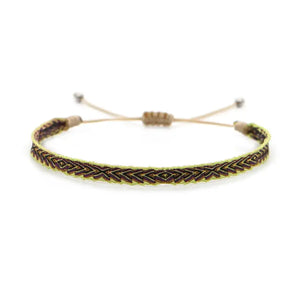 Adjustable Handmade Woven Friendship Bracelet Braided Rope Bracelet Retro Hand knitted Webbing Bracelet For Women Ethnic Jewelry - Artmusiclitte/Artmusics Relays -  - 