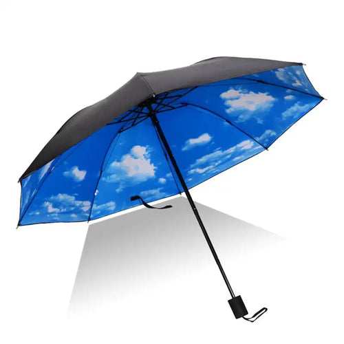 Parapluie pliant en vinyle pour femmes | Anti-UV, coupe-vent, pluie, femme, fille, parapluies de poche, garçon et fille, l'impôt, livraison directe - Artmusiclitte/Artmusics Relays - 100004777 - 
