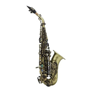 SEASOUND OEM Professional Vintage Curve Bell Soprano Saxophone JYSS100VG - Artmusiclitte/Artmusics Relays -  - 