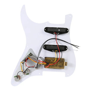 Prewired SSH 9 Hole Loaded  stratocaster guitar Pickup  SSH W/B/W 3ply pickguard kit for Fender American/Mexican - Artmusiclitte/Artmusics Relays -  - 1200000001, 1200000002, 1200000135, 1200000171, 1200000177, 1200000212, 1200000228, 1200000237, 1200000238, 1200000473, 1200000488, 1200000559, 157735, 166274, 7