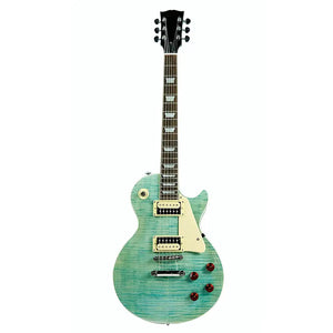High quality LP electric guitar wholesale OEM customized Amuky lp guitar low price for sale (Cyan) - Artmusiclitte/Artmusics Relays -  - Amuky, customized, electric, for, guitar, High, low, LP, OEM, price, quality, sale, wholesale
