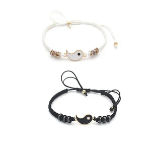 Yin Yang Tai Chi Bracelet Adjustable Matching Taiji Trigram Cord Bracelets Jewelry Handmade Gossip Rope Bracelet for Couple - Artmusiclitte/Artmusics Relays -  - 