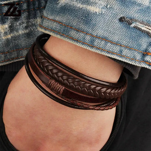 2021 New Product Fashion Genuine Leather Bracelet for Men with Custom Laser logo Claps and Gift Box - Artmusiclitte/Artmusics Relays -  - 