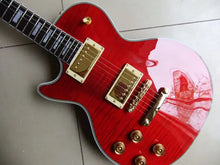 Wholesale Left Handed LP Custom electric guitar in Red burst 110427 - Artmusiclitte/Artmusics Relays -  - 110427, burst, Custom, electric, guitar, Handed, in, Left, LP, Red, Wholesale