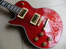 Wholesale Left Handed LP Custom electric guitar in Red burst 110427 - Artmusiclitte/Artmusics Relays -  - 110427, burst, Custom, electric, guitar, Handed, in, Left, LP, Red, Wholesale