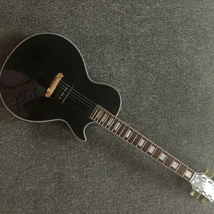 Wholesale &amp; Retail China LP custom Guitar With Single P90 Style Pickup Black lp Electric Guitars Left Handed Available - Artmusiclitte/Artmusics Relays -  - 90, amp, Available, Black, China, custom, Electric, Guitar, Guitars, Handed, Left, LP, Pickup, Retail, Single, Style, Wholesale, With