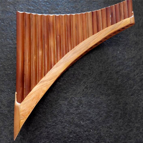22 Pipes Professional Right/Left Pan Flute Handmade Panflute Panpipes Romanian style Flauta  Woodwind Musical Instrument C/G Key - Artmusiclitte/Artmusics Relays -  - 