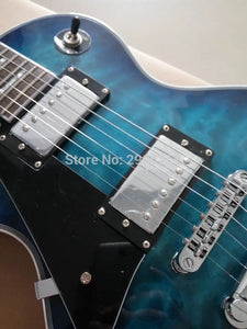 Custom Shop eclusive left handed lp custom electric guitar water flame maple cover rosewood Fingerboard chrome hardware - Artmusiclitte/Artmusics Relays -  - chrome, cover, custom, eclusive, electric, Fingerboard, flame, guitar, handed, hardware, left, lp, maple, rosewood, Shop, water