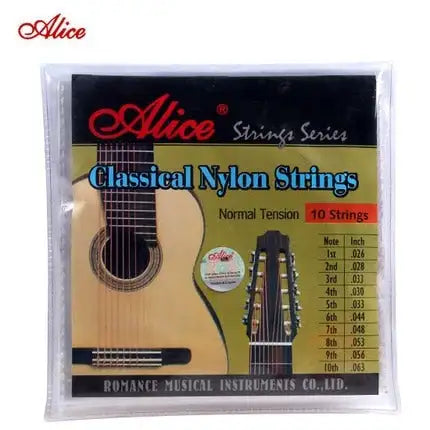 Alice AC1032C cordes de guitare classique série 10 cordes noyau en Nylon transparent - Artmusiclitte/Artmusics Relays - 100005513 - 10, 1032, AC, Alice, classique, cordes, de, en, guitare, noyau, Nylon, rie, transparent