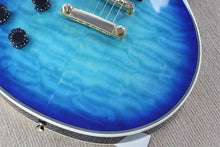 HOT Wholesale Top Quality Left Handed LP G CUSTOM Ripple Blue Burst Electric Guitar - Artmusiclitte/Artmusics Relays -  - Blue, Burst, CUSTOM, Electric, Guitar, Handed, HOT, Left, LP, Quality, Ripple, Top, Wholesale
