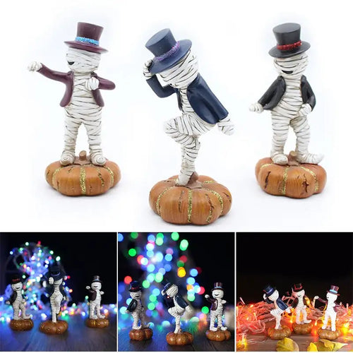 Halloween Decorations Music and Dance Mummy Statues Children's Toys in Car Interesting and Durable 3pcs GQ - Artmusiclitte/Artmusics Relays -  - 