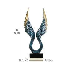 Creative resin crafts home living room unique house hold item angel wings wall decor home statue - Artmusiclitte/Artmusics Relays -  - 