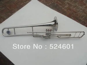 Haute qualité 3 clé Trombone ténor 85 alliage de cuivre parleur nickelé Trombone Instrument à vent avec bec et sac - Artmusiclitte/Artmusics Relays -  - 