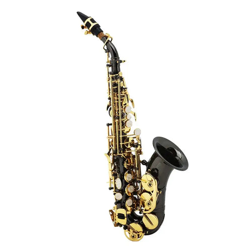 SEASOUND OEM Professional Black Nickel Curve Bell Soprano Saxophone JYSS100DBNL - Artmusiclitte/Artmusics Relays -  - 