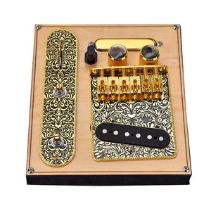 NEW-6 Strings Saddle Bridge Plate, 3 Way Switch Control Plate, Neck Pickup Set For Fender TL Telecaster Electric Guitars Replace - Artmusiclitte/Artmusics Relays -  - 