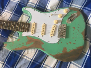 electric guitar handmade relic guitar Ash body custom body old hardware guitar - Artmusiclitte/Artmusics Relays - 100005510 - 