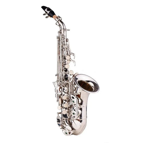 SEASOUND OEM Professional Silver Curve Bell Soprano Saxophone JYSS100S - Artmusiclitte/Artmusics Relays -  - 