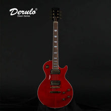 Derulo LP Electric Guitar OEM Custom LP Red Flamed Maple Top Good Quality Cheep Price - Artmusiclitte/Artmusics Relays -  - Cheep, Custom, Derulo, Electric, Flamed, Good, Guitar, LP, Maple, OEM, Price, Quality, Red, Top