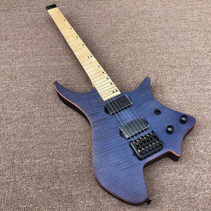 2020 guitare électrique sans tête de haute qualité, guitare électrique bleue, guitare électrique à doigt d'érable - Artmusiclitte/Artmusics Relays - 100005510 - 2020, bleue, de, doigt, gratuite, guitare, haute, lectrique, livraison, qualit, rable, sans, te