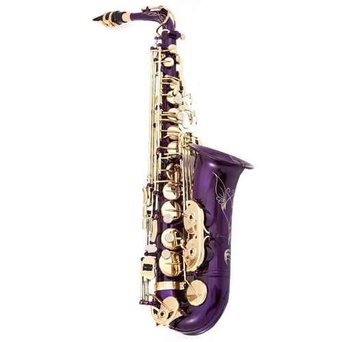 Beginner adult genuine purple body golden key tenor saxophone - Artmusiclitte/Artmusics Relays -  - 