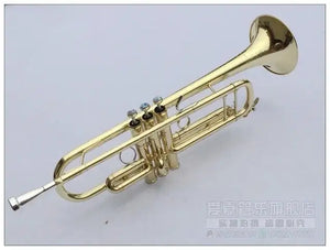 LT180S-43 Petit Argent et Or Plaqué Trompette Réglage B plat En Laiton trompette professionnel trompeta avec un porte-parole - Artmusiclitte/Artmusics Relays -  - 