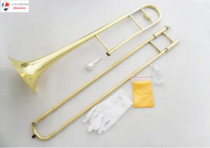 Milieu de gamme trombone vers le bas la B-pull long trombone peinture laquée bronze - Artmusiclitte/Artmusics Relays -  - 