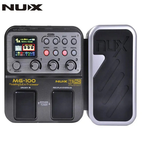 NUX MG-100 Guitare Pédale Multi-effets Pédale Processeur 58 Effet Modèles 20 secondes Boucle Tambour Machine 8 Effets Simultanément - Artmusiclitte/Artmusics Relays -  - 