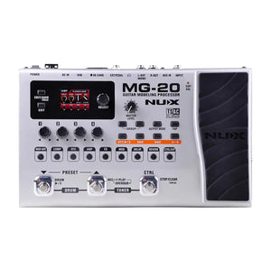 NUX MG-20 Électrique Guitare Modélisation Processeur Multi Effets Guitare Pédale Tambour Motif Commutateur Pédale Solo Tapo Retard - Artmusiclitte/Artmusics Relays -  - 