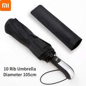 Dropship Xiaomi Folding Umbrella For Men Automatic UV Parasol Strong Wind Resistance Waterproof Bumbershoot For Raining Snowing - Artmusiclitte/Artmusics Relays -  - 