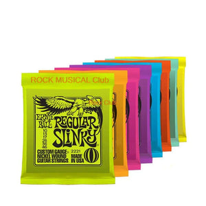 Ernie Ball Electric Guitar Strings Play Real Heavy Metal Rock 2220 2221 2222 2223 2225 2003 2004 2006 Guitar Accessory