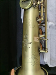 Popular Saxophone Soprano 875EX Bb Retro sax Antique copper Musical instrument High Quality With Case All Accessories - Artmusiclitte/Artmusics Relays -  - 