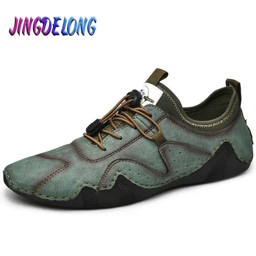 Men's Shoes Casual Leather Handmade Men Sneakers Breathable Driving Shoes Designer Men Loafers Sneakers Moccasins Zapatos Hombre - Artmusiclitte/Artmusics Relays -  - 