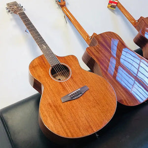 Six-string Professional Acoustic Guitar Fender Quality Music Man Guitar Beginner Knob Veneer Violao Acustico Music Equipment - Artmusiclitte/Artmusics Relays -  - 