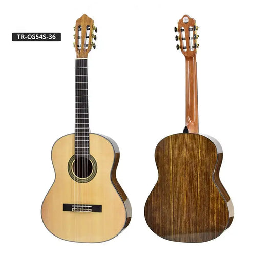 Stringed instrument professional solid wood handmade custom 36inch high gloss solid wood classical guitar made in China factory - Artmusiclitte/Artmusics Relays -  - 