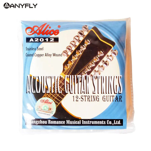 Alice A2012 12 Strings Acoustic Guitar Strings 010-026 Musical Instrument Guitar Parts Accessories 12 Guitarrra Strings 1 Set - Artmusiclitte/Artmusics Relays -  - 