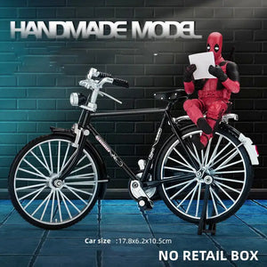 1:10 Scale Simulation Diecast Bicycle Vintage Urban City Bike Figurine Bicycle Art Sculpture Stand Stable Alloy Home Decor Craft - Artmusiclitte/Artmusics Relays -  - 